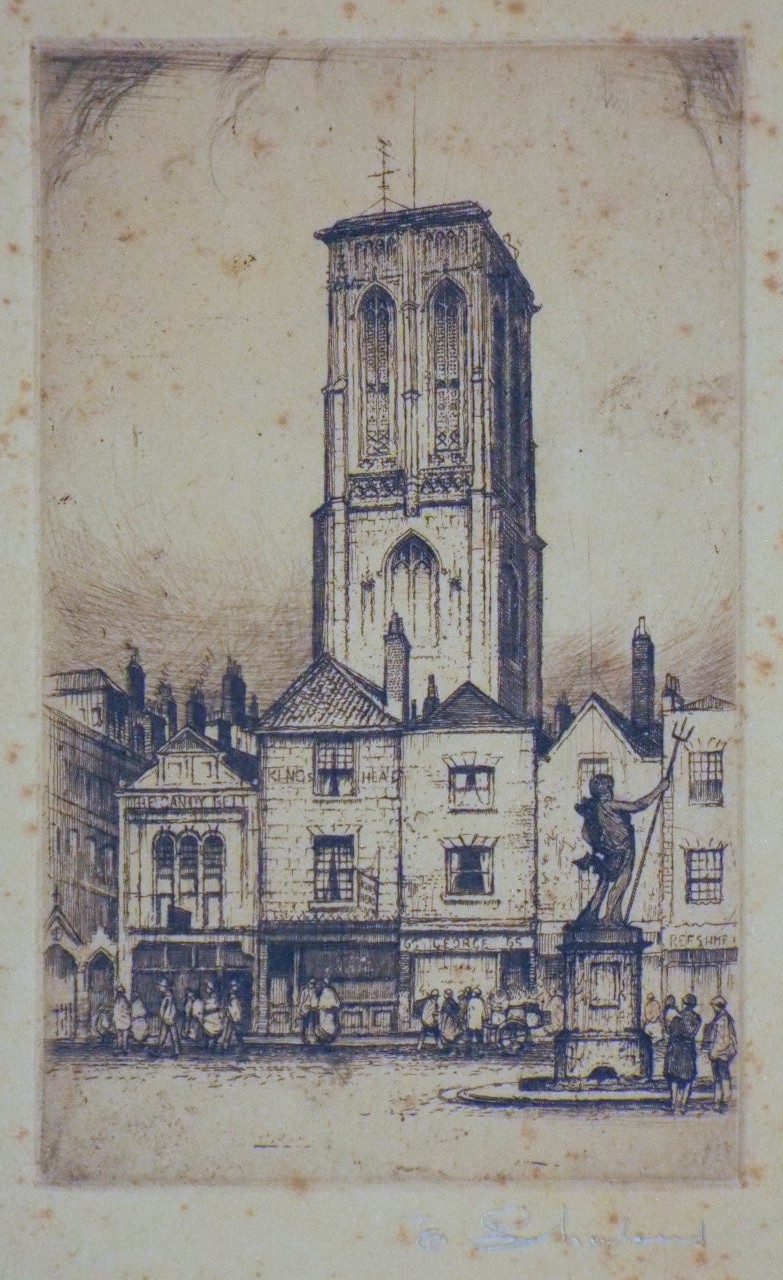 Etching - (Temple Street) - Sharland